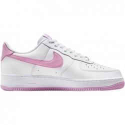 Chaussures Nike Air Force 1 '07 pour homme, blanc/rose Rise-white