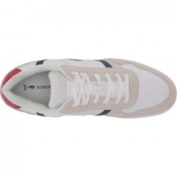 Baskets Lacoste T Clip en cuir et daim multicolores pour homme