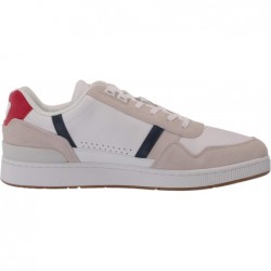 Baskets Lacoste T Clip en cuir et daim multicolores pour homme