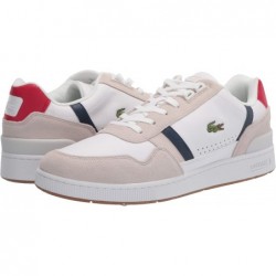 Baskets Lacoste T Clip en cuir et daim multicolores pour homme