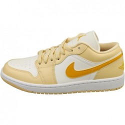 Chaussures Air Jordan 1 Low pour femme (DC0774-170, Voile/Vanille pâle/Blanc/Ocre jaune)