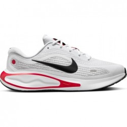 Chaussures de course sur route Nike Journey Run pour homme (FN0228-103, blanc/rouge feu/gris ciment/noir)