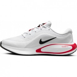 Chaussures de course sur route Nike Journey Run pour homme (FN0228-103, blanc/rouge feu/gris ciment/noir)