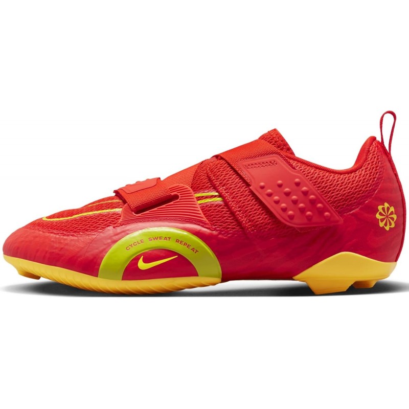 Baskets Nike Superrep Cycle Trainer pour homme, rouge vif, cactus laser orange