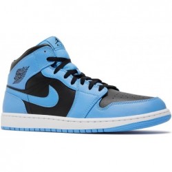 Chaussures Nike Air Jordan 1 Mid pour Homme Bleu Université/Noir Blanc DQ8426 401