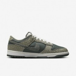 Nike Dunk Low Retro pour homme, Stuc foncé/Vert vintage/Blanc sommet/Albâtre