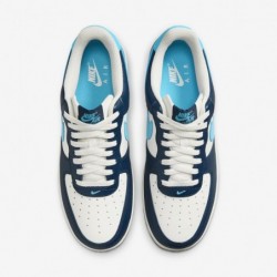 Chaussures Nike Air Force 1 '07 pour homme (HJ9291-478, bleu marine armurerie/voile/ivoire pâle/bleu baltique)