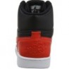 Baskets Nike Ebernon Mid pour homme, noir/rouge habanero/blanc