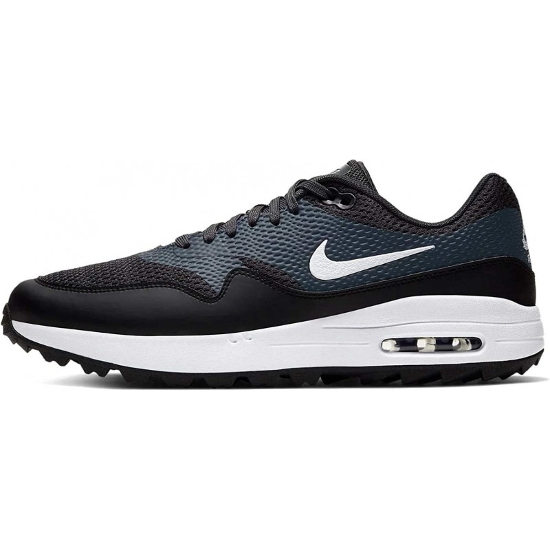 Chaussures de golf Nike Air Max 1 G pour homme Noir/Blanc/Anthracite