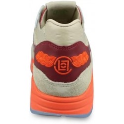 Chaussure de course Nike Air Max 1 pour homme, Net/Deep Red-orange Blaze