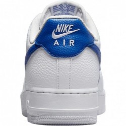 Nike Air Force 1 '07 LO pour homme Blanc/Game Royal-Blanc (DM2845 100)