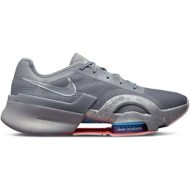 Nike Air Zoom Superrep 3 Trainers Dc9115 Chaussures pour hommes, Gris froid/Argent métallique/Partie