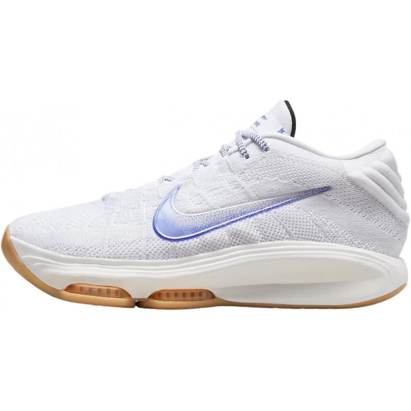 Chaussures de basket-ball Nike GT Hustle 3 Blueprint (HJ9083-100, Blanc/Phantom/Total Orange/Racer Blue)