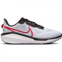 Chaussures de course sur route Nike Vomero 17 pour homme (FB1309-103, blanc/rouge feu/teinte platine/noir)