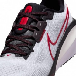 Chaussures de course sur route Nike Vomero 17 pour homme (FB1309-103, blanc/rouge feu/teinte platine/noir)