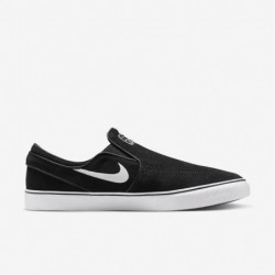 Chaussures de skate Nike SB Janoski+ Slip (FN5893-001, Noir/Noir/Noir/Blanc)