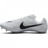 Pointes d'athlétisme Nike Rival Sprint (DC8753-100, blanc/argent métallique/platine pur/noir)