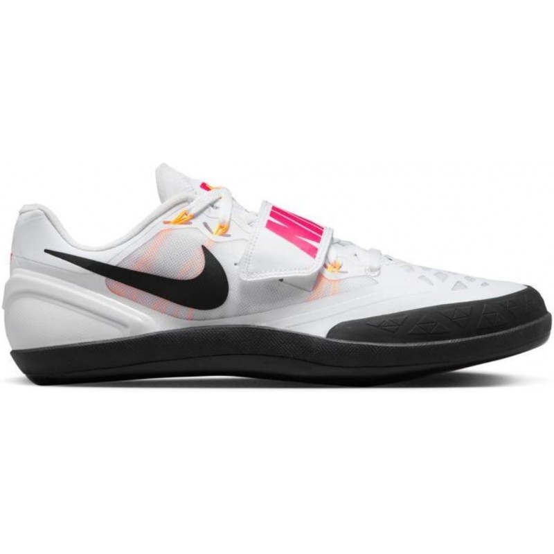 Chaussures de lancer d'athlétisme Nike Zoom Rival SD 2 685135-102 pour homme Blanc-Noir-Hyper Rose