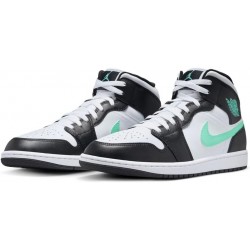 Baskets NIKE pour hommes, blanc vert phosphorescent noir