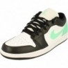 Nike Air Jordan 1 Low Homme Blanc/Noir-Vert Glow 553558 131