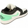 Nike Air Jordan 1 Low Homme Blanc/Noir-Vert Glow 553558 131