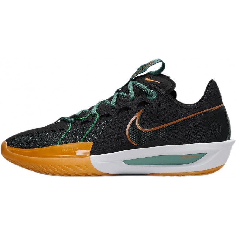 Chaussures de basket-ball Nike GT Cut 3 (DV2913-001, noir/vert vintage)