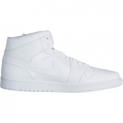 Jordan 1 Mid pour homme Triple White 554724-130