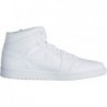 Jordan 1 Mid pour homme Triple White 554724-130