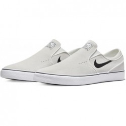 Chaussures de skate Nike SB Janoski+ Slip (FN5893-100, Blanc sommet/Blanc sommet/Blanc/Noir)