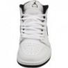 Jordan 1 Mid pour homme Blanc/Noir-Blanc-Noir (DQ8426 132)