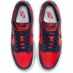 Chaussures Nike Dunk Low Retro pour homme (DV0833-601, rouge université/blanc/obsidienne)