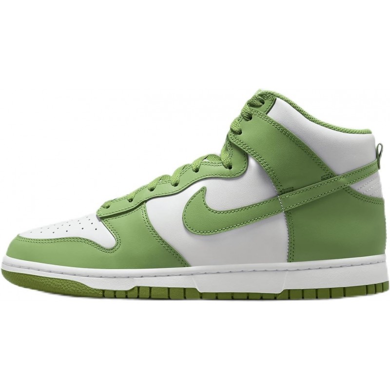 Chaussures Nike Dunk High Retro pour homme (DV0829-101, Blanc/Blanc/Chlorophylle)