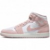 Jordan 1 Mid SE pour homme Blanc/Rose Légende-Voile (FN5215 161)