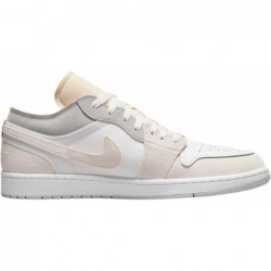 Chaussures de basket-ball Nike Dunk Low Retro pour femmes, blanc, gris, neutre, fantôme