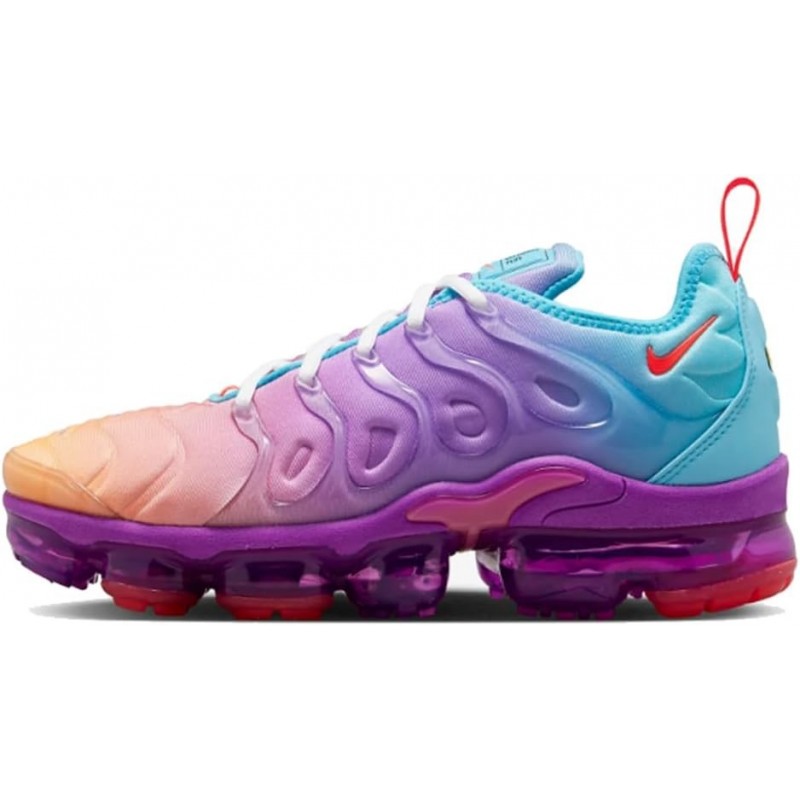 Chaussures Nike Air Vapormax Plus pour femme (FD0823-500, Fuchsia Dream/Orange vif/Bleu baltique/Cramoisi brillant)