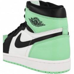 Chaussures Nike Air Jordan 1 Retro High OG pour Homme Blanc/Noir-Vert Glow DZ5485 130