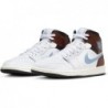 Chaussures NIKE Air Jordan 1 Mid SE pour homme (FQ7831-142, blanc/noir/voile/gris bleu)