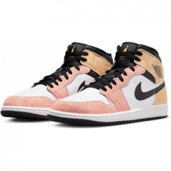 Nike Air Jordan 1 Mid SE Flight Club DX4332 800 Magic Ember/Sundial Blanc Noir Chaussures Homme