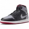 Chaussures Air Jordan 1 Mid pour homme (DQ8426-132, blanc/blanc/noir/noir)