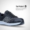 Chaussures industrielles Evolve à embout en aluminium pour hommes de New Balance, noir/gris