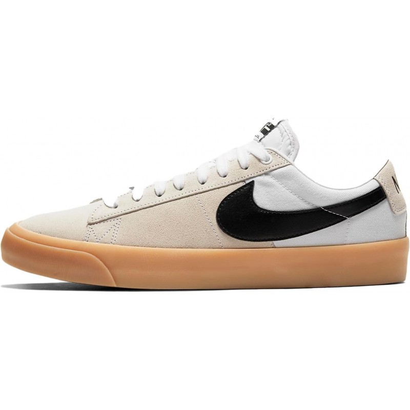 Chaussures de skate Nike SB Zoom Blazer Low Pro GT (DC7695-100, Blanc/Blanc/Blanc/Noir)