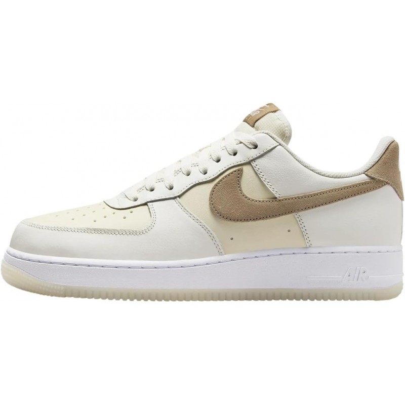 Chaussures Nike Air Force 1 '07 LV8 pour homme (FN5832-101, Voile/Lait de coco/Blanc/Kaki)