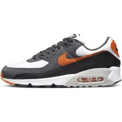 Nike Air Max 90 Blanc/Noir/Gris Fumé Clair/Étoile De Mer DM0029-101 Chaussures Homme (Blanc/Étoile De Mer-Noir)