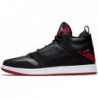 NIKE Jordan Fadeaway Leather Chaussures de basket-ball montantes pour homme, noir/blanc-rouge gym