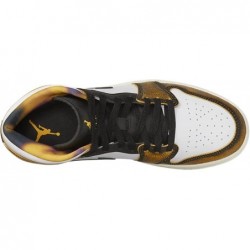 Chaussures Nike Air Jordan 1 Mid SE pour homme, noir/taxi-blanc-voile