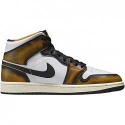 Chaussures Nike Air Jordan 1 Mid SE pour homme, noir/taxi-blanc-voile