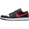 Chaussures Jordan Air 1 Low pour homme, noir/rouge feu-blanc