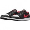 Chaussures Jordan Air 1 Low pour homme, noir/rouge feu-blanc