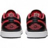 Chaussures Jordan Air 1 Low pour homme, noir/rouge feu-blanc