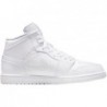 Jordan Homme Air 1 Mid 554724 136 - Blanc/Blanc-blanc